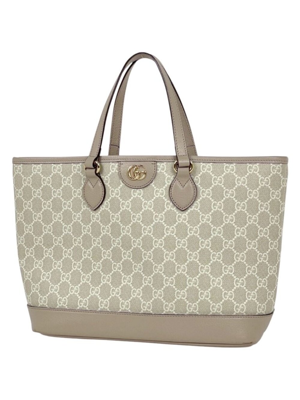 Gucci Tote Bag GG Pattern 2-Way Supreme Beige